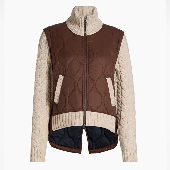 NWT Veronica Beard Patra Mixed-Media Quilted Zip-Front Jacket - Picture 6 of 12